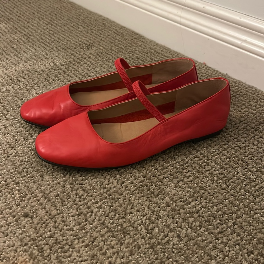 Red Madewell Ballet Flats